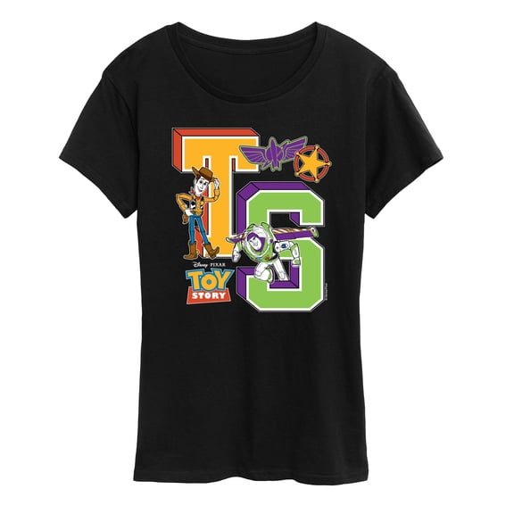 Toy Story - Letterman Badges - Women's Short Sleeve Graphic T-Shirt