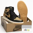 thumbnail image 2 of N I-K-E A i r-Jor-dan 1 Retro High OG Black Metallic Gold - Size 9,5 Brand New DS, 2 of 6