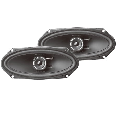 Pioneer TS-A4103 4"x10" - 2-way, 120 W Max Power, IMPP™ cone Woofer, 1-5/8" Tweeter - Rear Deck Moun