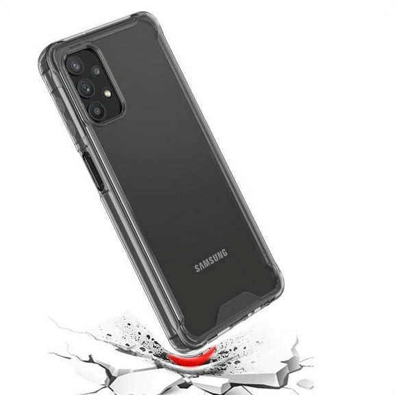 for Samsung Galaxy A32 5G Premium Shockproof Hybrid Hard Bumper Gummy Rubber Silicone TPU Gel Shock Absorption Slim Transparent Clear Cover ,Xpm Phone Case