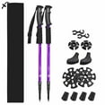 thumbnail image 5 of Rongsi Nordic Walking Trekking Poles - 2 Sticks with Anti-Shock and Quick Lock System, Telescopic, Collapsible for Hiking, Camping, Mountaineering, Backpacking, Walking, Trekking, Seniors, Women, Men, 5 of 7