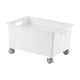 thumbnail image 1 of Storage Bin with Wheels Simple Style Smooth Box for Kitchen Pantry Cupboard, 1 of 4