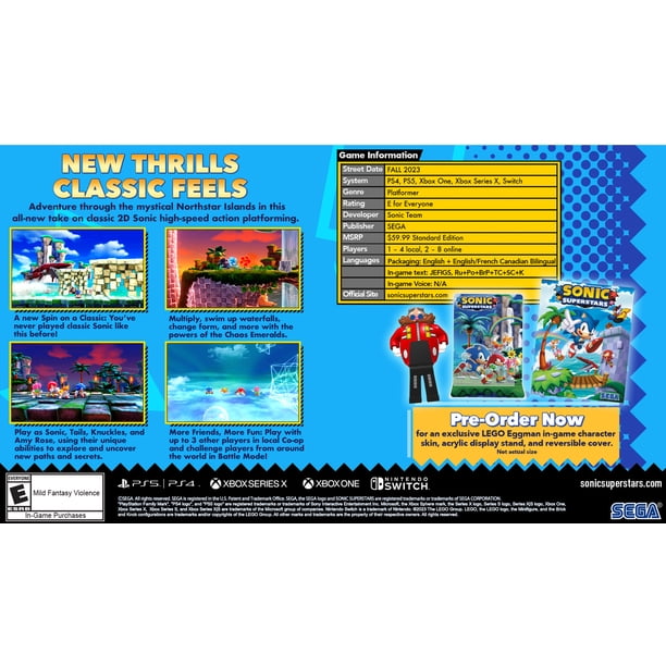 Sonic Superstars Switch - Sci-fi games for toy retailers - Walmart