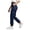 Navy, variant on Fgnfyis Womens Cargo Pants High Waisted Casual Flat Front Pockets Elastic Everyday Comfort Cargo Trousers Women Pants White M