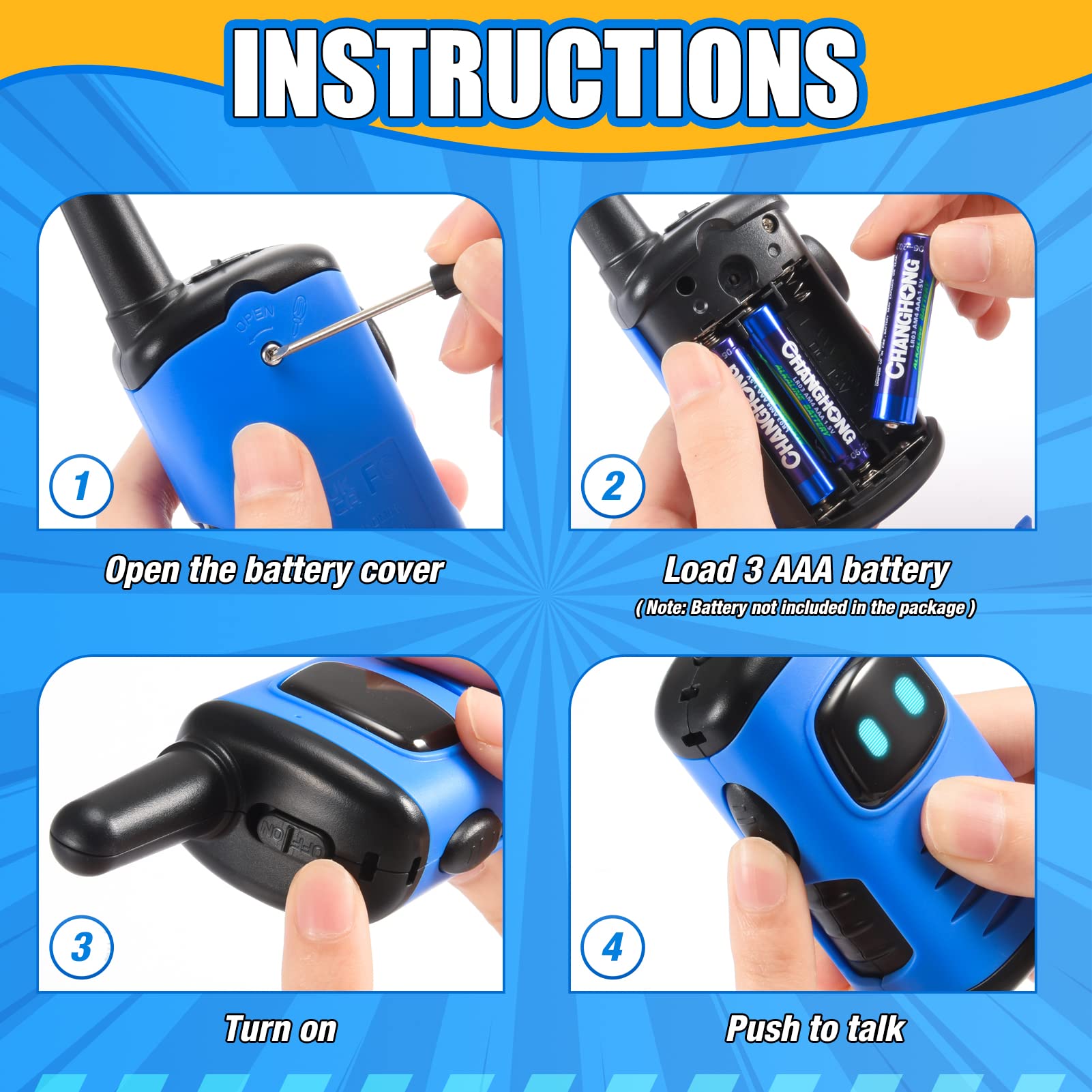 ATOPDREAM Robot Walkie Talkies for Kids photo 3