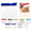 Blue-7PCS-Self Sealing Medicine Bags- A4, variant on Reusable Pill Pouches for Travel: Color Coded Medicine Bags with Slide Lock Seal - Waterproof EVA Pill Pockets for Storage,2.91 x 2.91 Inch