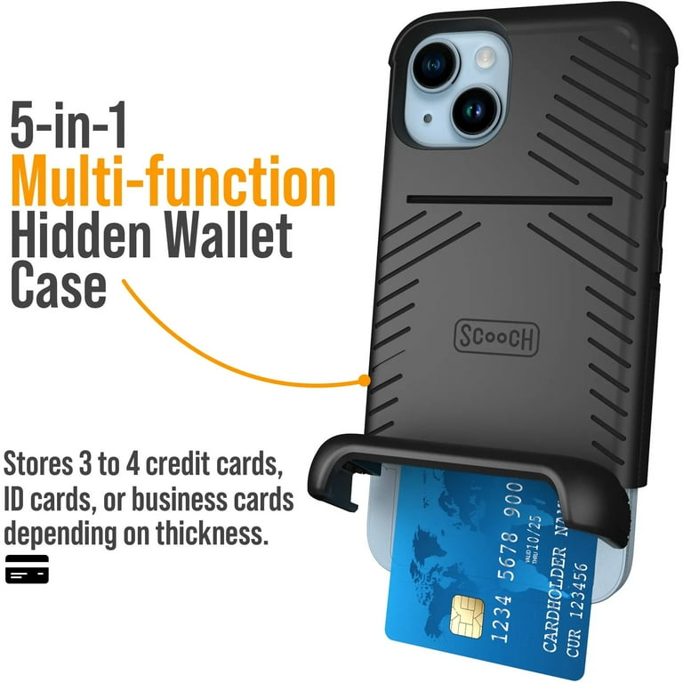 Scooch iPhone 14 Case with Card Holder [Wingmate] iPhone 14 Wallet