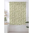 thumbnail image 2 of Sheer Curtains 63 Inch Length, Green Floral Semi Sheer Curtains Light Filtering Window Treatment, Vintage Rustic Botanical Spring Privacy Voile Drapes for Living Room Bedroom 52x63 Inch, 2 of 7
