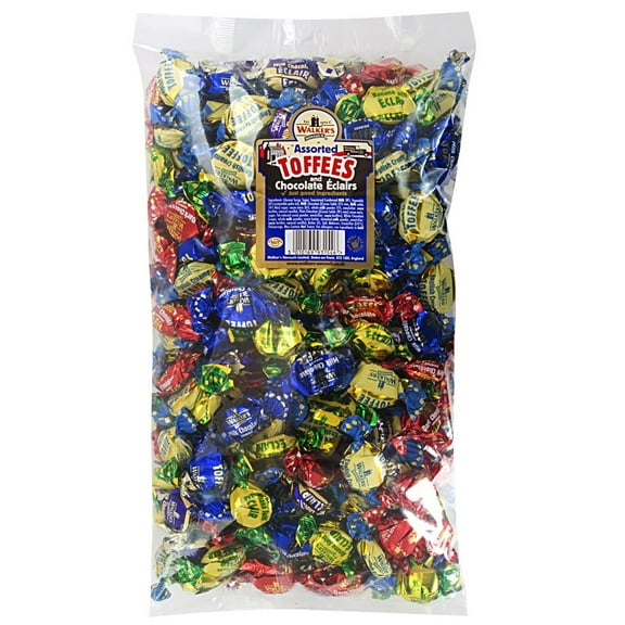 Walkers Nonsuch Assorted Toffees and Chocolate Eclairs Bulk Bags 2.5kg