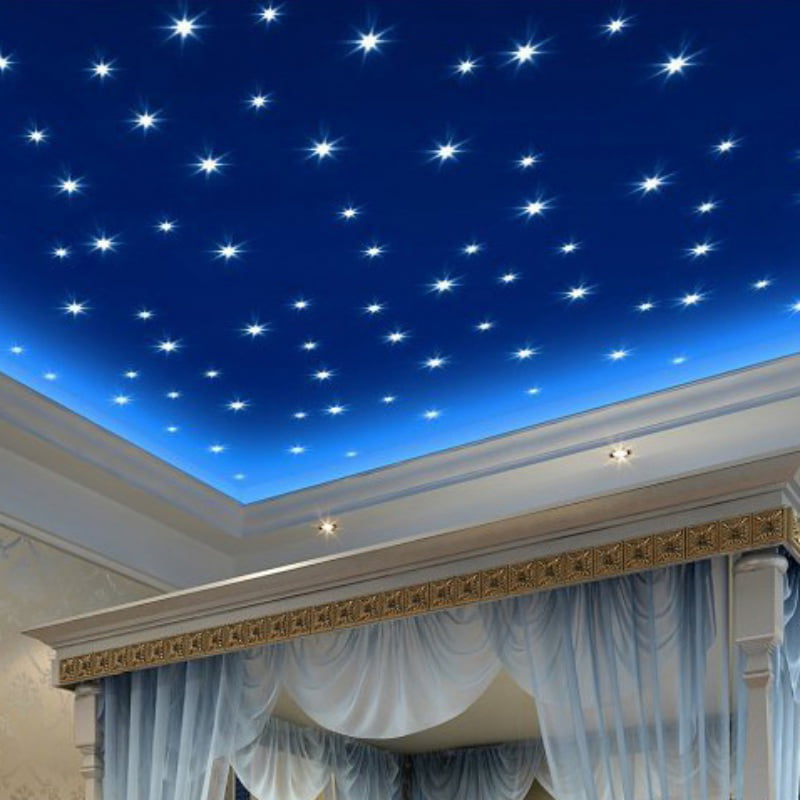 Glow In The Dark Wall Or Ceiling Stars 100 Pieces Luminous Decal