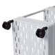 thumbnail image 4 of Carro organizador de almacenamiento rodante de 3 niveles Uxcell con ruedas para baño/cocina, gris, 4 of 7