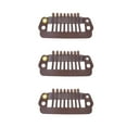 thumbnail image 4 of Snap Clips , Different Use Avoid Pulling Hair  Clips Snap Comb  For Woman For Saloon Brown, 4 of 8
