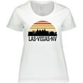 thumbnail image 3 of Inktastic Las Vegas Nevada Skyline Retro Women's Plus Size T-Shirt, 3 of 5