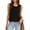 #319-Black, variant on Wowcloth Women's Pleated Tank Top, Fashion Casual Sleeveless Summer Blouse, Solid Color Breathable for Daily Use