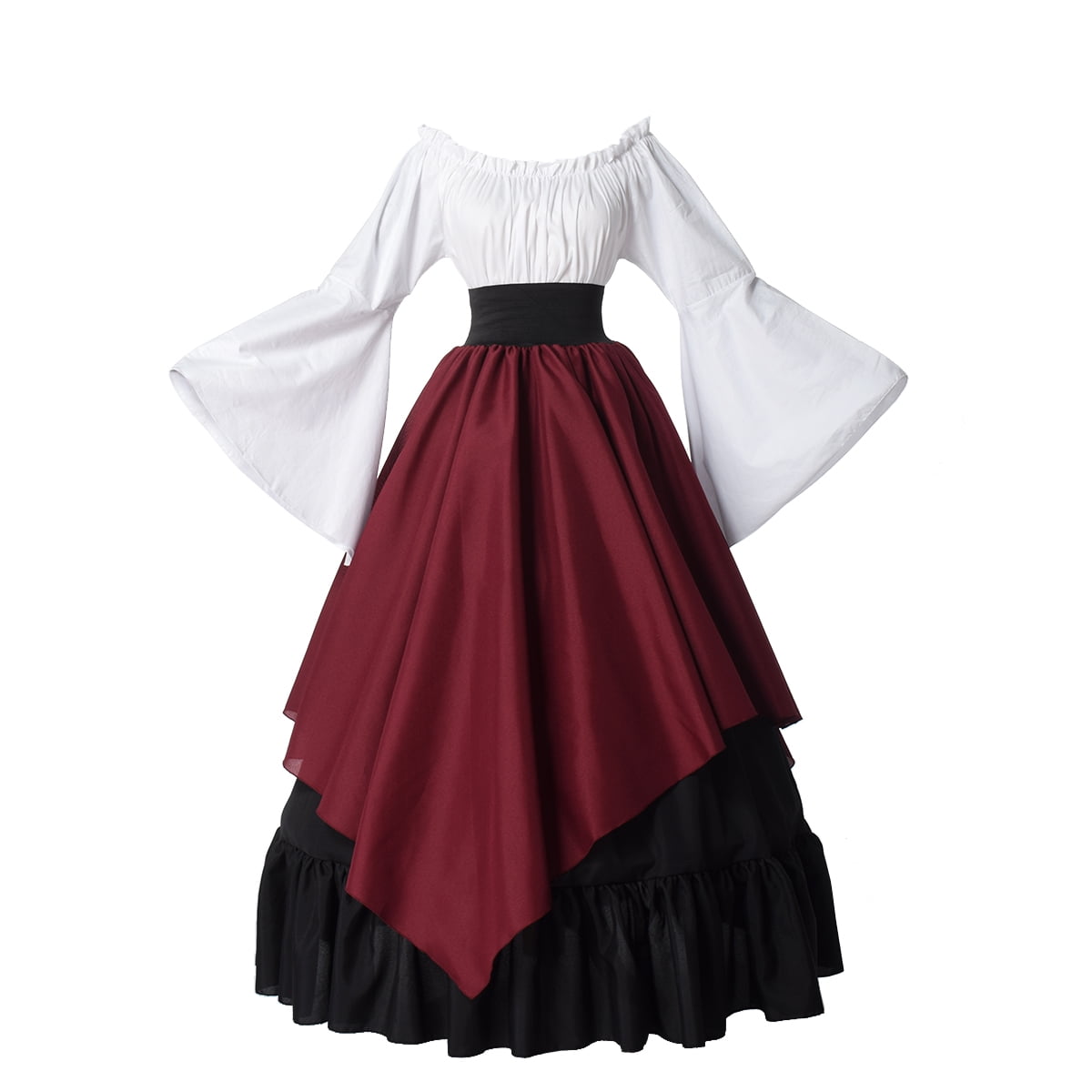 PEASANT DRESS WITH TIE FRONT DIVINE DIVINITY