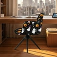 thumbnail image 3 of Xixirimido Ghost Pumpkin Spider Web Pattern Swivel Office Armchair Cover Stretch Computer Desk Chair Slipcover Mid Back Accent Dining Chair Covers Non-slip for Home Living Room, 3 of 7