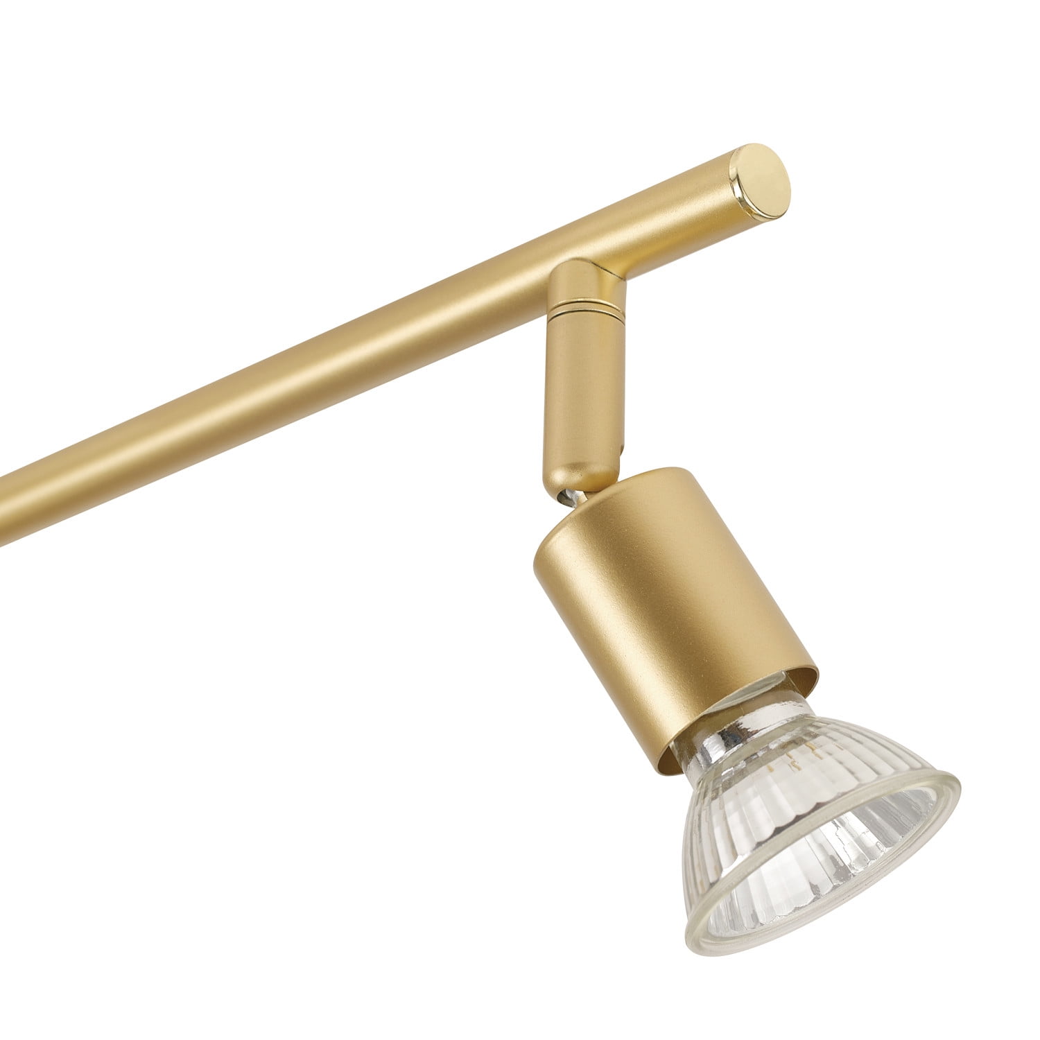 Globe Electric Payton 6-Light Painted Brass Foldable Track Lighting Kit, 57505