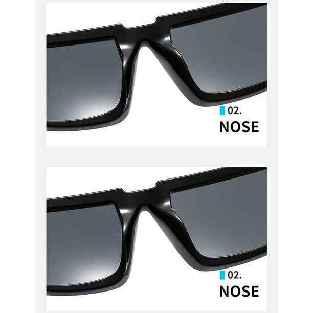 ruzhgo Cool Classic Fashionable Shades Simple Dark Glasses Luxury Dressing Accessories Leisure Casual Picnic Black Grey White Grey