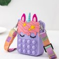 thumbnail image 5 of Monedero pop de unicornio para niñas, monedero pop para liberar estrés, recuerdos de fiesta de cumpleaños de Pascua, 5 of 5