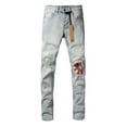 thumbnail image 2 of New Ksubi Men's Jeans 2025 New Fashion Trend High Quality Jeans Slim Fit Stretch Jeans Straight Skinny Denim Pants, 2 of 10