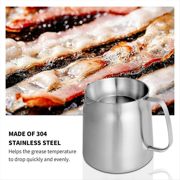 Olla de Cocina de Acero Inoxidable de 2 L, Sartén de Cocina de Gran Capacidad, Tanque de Filtro de Aceite Multifuncional, Olla para Freír Profunda