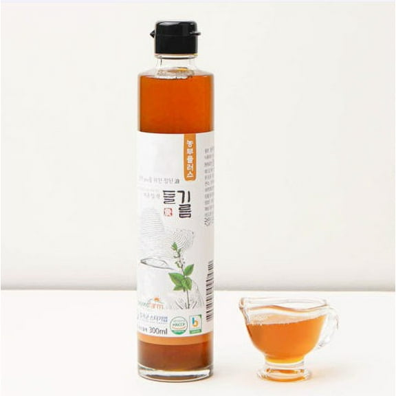 South Korean Light Roasted 100% Perilla Seed Oil, 10.14 fl.oz. (300ml), Rich & Nutty Flavor