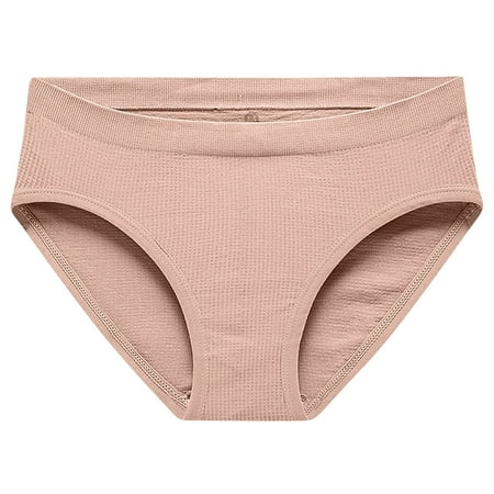 Bigersell Postpartum Underwear Clearance Womens Briefs Underwear Seamless Panty Style P-1692 Polyester Bikini Panties Thong Underwear Ladies Briefs High Waist Women s Bikini Panties Pink M