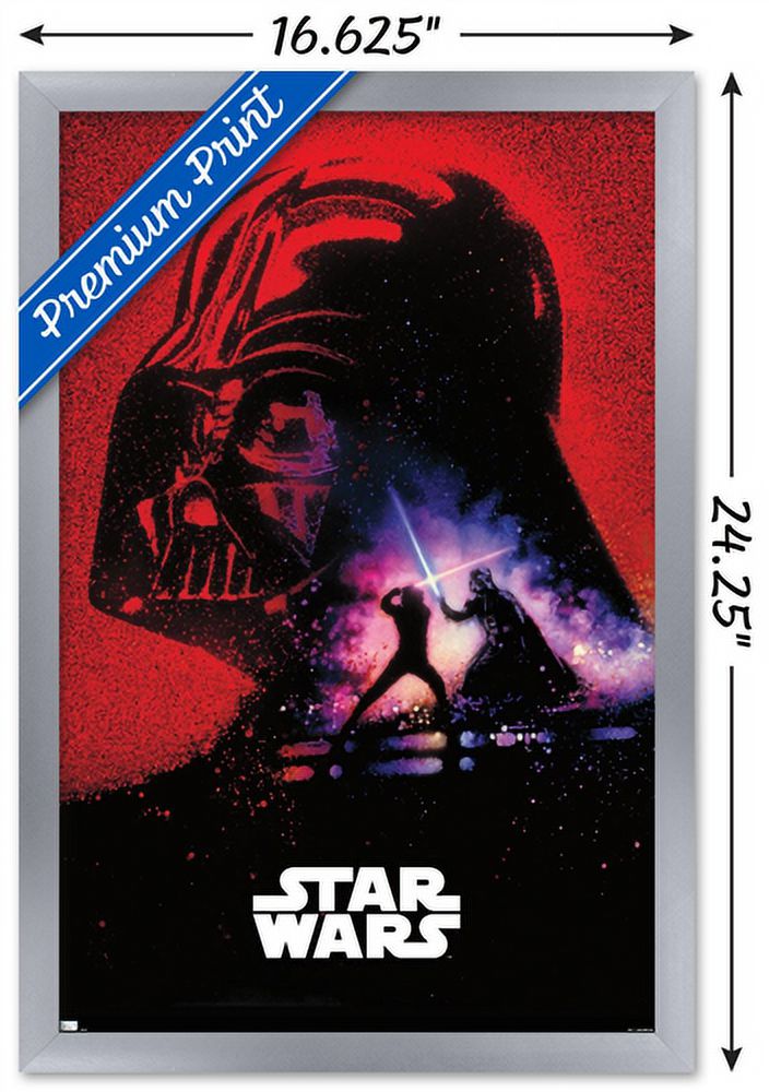 Star Wars: Return of the Jedi - Vader's Shadow Wall Poster, 14.725" x 22.375", Framed