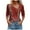 01-Red, variant on Dezsed Women's Floral Tunic Tops V Neck Dressy Casual Summer Tops 3/4 Sleeve Buttons Shirts Loose Blouse Basic Tee Red S