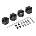 thumbnail image 4 of 4Pcs 12mm Hex Wheel Hubs Nuts Aluminum Alloy High Accuracy Wheel Hex Hubs Drive Adapter for 1/10 Car Black, 4 of 8