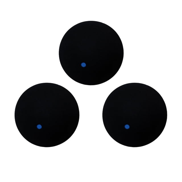 Wosthever Relleno rápido de gas inerte - Pelotas de goma de baja velocidad con puntos amarillos Pelotas de squash profesionales Tenis Un solo punto azul