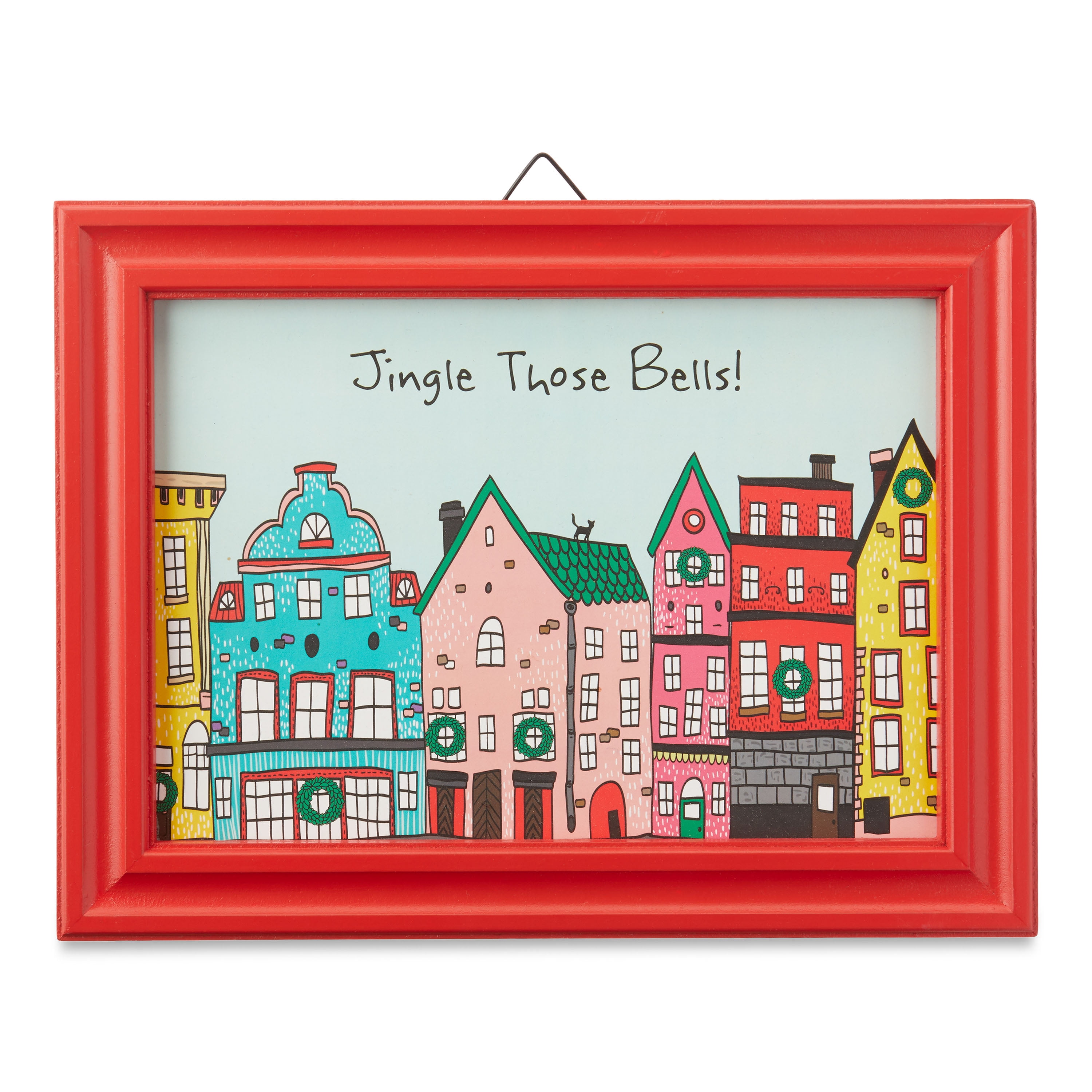 Holiday Time Christmas Village Wall  Sign