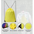 thumbnail image 4 of Paquete de 2 bolsas deportivas con cordón, bolsas de gimnasio de PE para hombres y mujeres, bolsa de natación para viajes, playa, escuela, vacaciones, adecuada para deportes, niños, niñas, 4 of 5