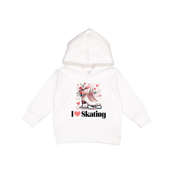 Inktastic I Love Skating Ice Skates Toddler Hoodie