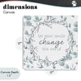 thumbnail image 4 of Stupell Industries Farmhouse Smile Change The World Canvas Art, 17 x 17, by Kim Allen, 4 of 8