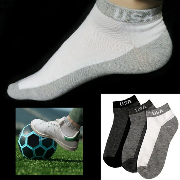 9 Pairs Men Women Ankle Quarter Low Cut Crew Socks Sports Athletic Running 9-11