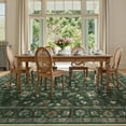 thumbnail image 3 of Lahome Decor Floral Area Rug 8x10, Machine Washable Rugs for Living Room, Non Slip Rug with Vintage Printed, Low Pile Carpet for Bedroom Dining Room Home Office, Green, 3 of 9