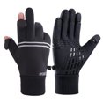 thumbnail image 3 of Guantes Cálidos De Invierno Guantes de ciclismo a prueba de viento Guantes cálidos con dedos completos para esquiar Pesca (Negro) Hugtrwg Accesorios para bicicletas, 3 of 9