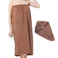 thumbnail image 2 of Shenmeida Spa Body Towel Wrap, with Hair Towel, Women Bath Towel Wrap Cover Up for Shower, Super Soft Lightweight Bath Wrap Robe Towel, 2 of 5