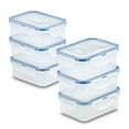 thumbnail image 2 of LocknLock Storage 11.83-Ounce Rectangular Food Storage Container Set, Set of Six, 2 of 4