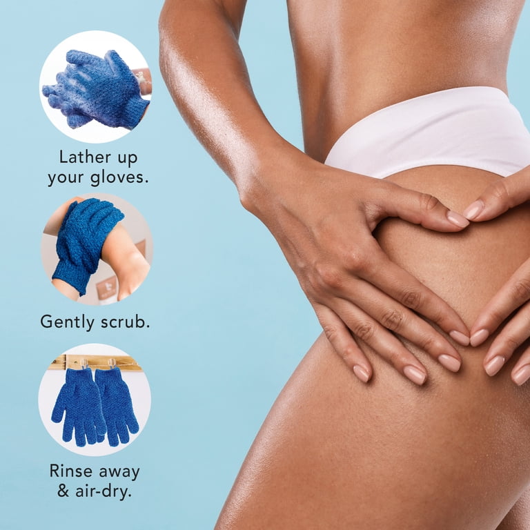 Beauty by Earth Exfoliating Bath Gloves, 2-Pair Pack photo 7