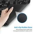 thumbnail image 6 of Bingfone Black Scientific Large Gaming Mouse Pad,Extended Desk Mousepad With Stitched Edges,Non-Slip Base,Water Resist Keyboard Pad For Gamer, Office & Home, 29.5 X 16 In, 6 of 9