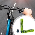 thumbnail image 2 of 1 Pair Bike Handlebar Grips Ergonomic Design Non-Slip Impact Protection Simple Installation Bicycle Grips Accessories-Yellow, 2 of 8