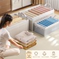thumbnail image 4 of Transparent Foldable Storage Box with Steel Frame, Multi-Use Organizer for Wardrobes or Under-Bed Storage, 4 of 7