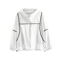thumbnail image 5 of Sakmal Winter Coats for Women Plus Size Long Sleeve Sleeve Breathable Athleisure White Solid Sports with Hoods Comfy Jacket for Ladies, 5 of 6