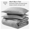 thumbnail image 3 of Bare Home Goose Down Alternative Comforter Set - 3 Piece Set - King/Cal King, Heathered Charcoal, 3 of 4