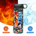 thumbnail image 6 of Daiia Green Tropical Leaves Printed 18oz Sports Insulated Kettle With Straw Water Bottle For Running Hiking Cycling Climbing Mens Woman'S Sports Water Bottle, 6 of 8