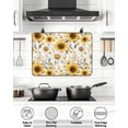 thumbnail image 5 of Stove Top Covers for Electric Stove 31x24 Inches, Yellow Sunflower Heat Insulation Fireproof Glass Cooktop Protector, Spring Summer Floral Farmhouse Multipurpose Countertop Stovetop Cover for Kitchen, 5 of 8