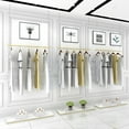 thumbnail image 3 of Autrinix Ceiling-Mounted Clothing Rack with Adjustable Height, 66.14lbs Load Capacity, Modern Gold and Silver Finish, Perfect for Retail Stores or Home Use, 3 of 11