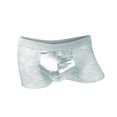 thumbnail image 1 of Calzoncillos bóxer de piel sintética con encaje de cintura media para hombre Pompotops  qyievc4024, 1 of 7